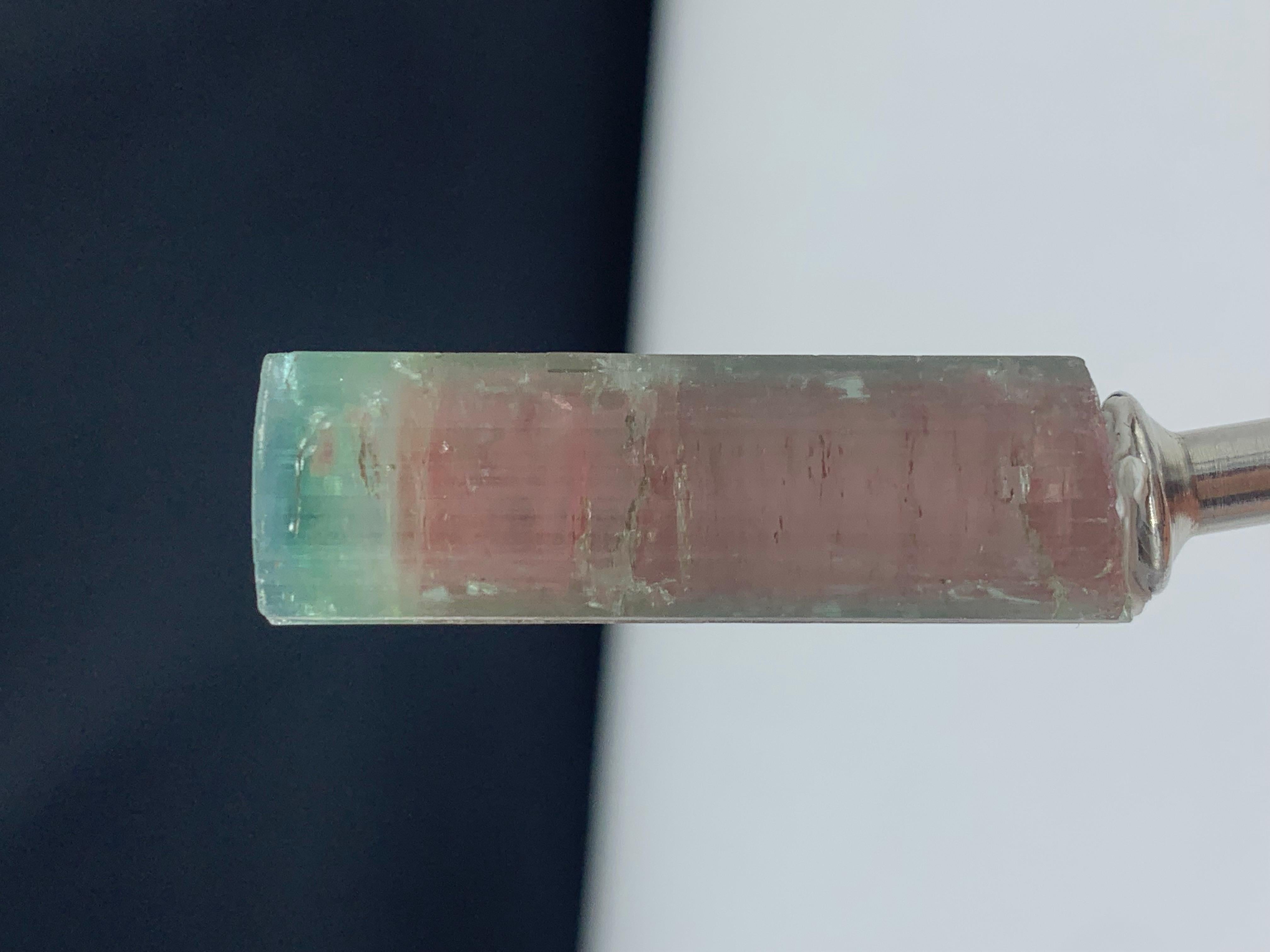 Carat Stunning Bi Color Tourmaline Crystal from Paprook, Afghanistan For Sale 1