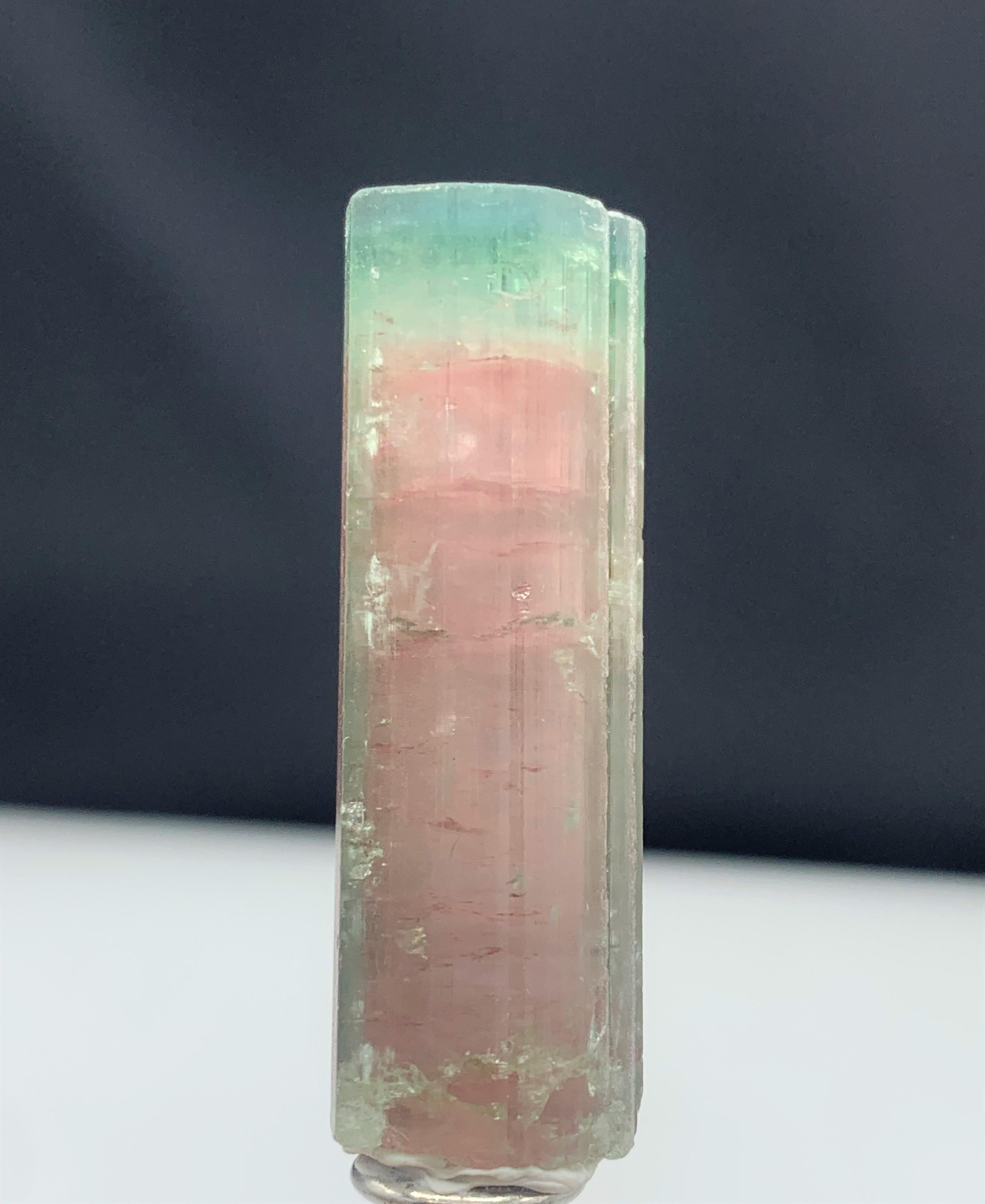 Carat Stunning Bi Color Tourmaline Crystal from Paprook, Afghanistan For Sale 2