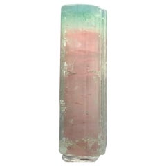 65,70 Karat atemberaubender zweifarbiger Turmalin-Kristall aus Paprook, Afghanistan