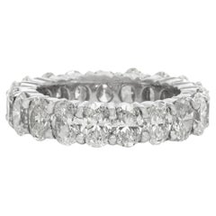 Bracelet éternel en diamant ovale de 6,58 carats