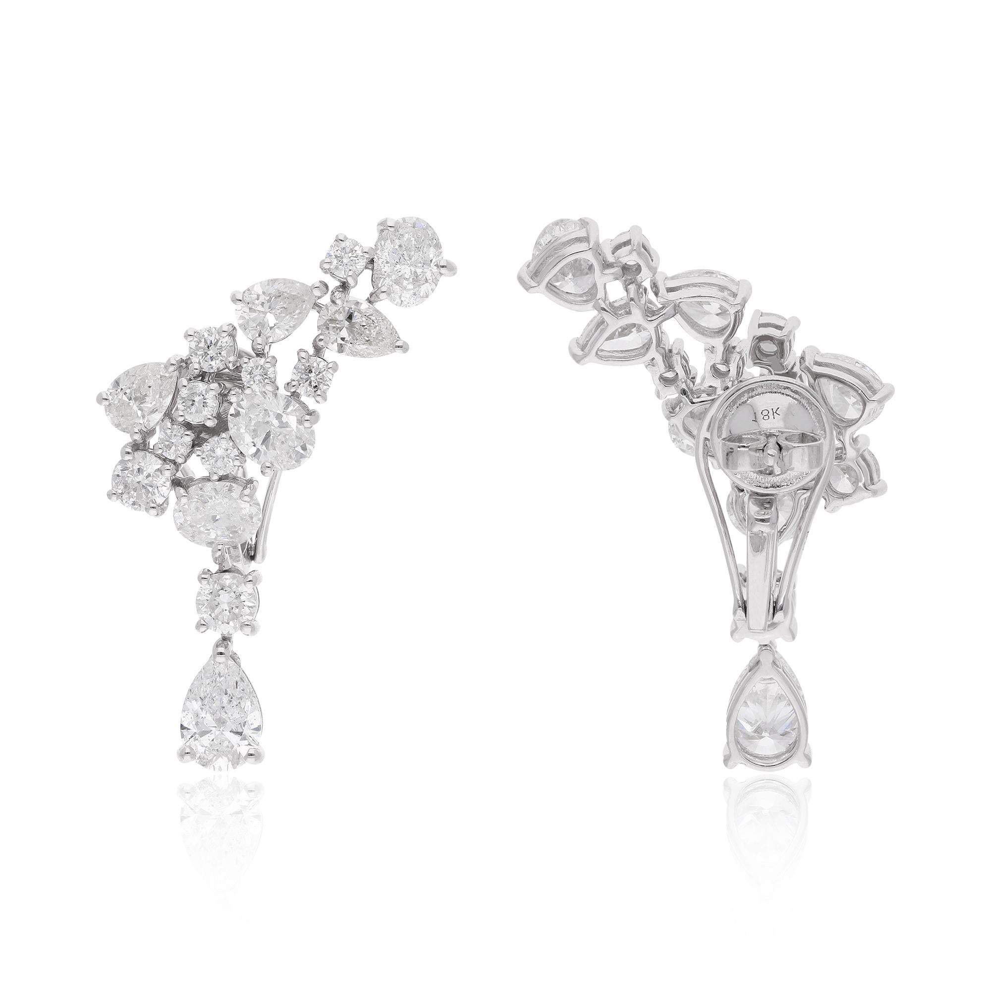 A perfect blend of classy and elegant design Earrings featuring 18k White Gold with Diamond. This is must to provide you an eye-catching attention.

✧✧Welcome To Our Shop Spectrum Jewels India✧✧

