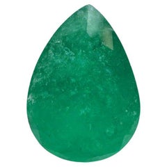 Esmeralda colombiana verde bosque de 6,59 quilates - Gema natal de mayo talla pera