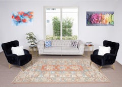 Tappeto d'area contemporaneo fatto a mano 6,5x10 piedi da Milas / Turchia. 100% lana