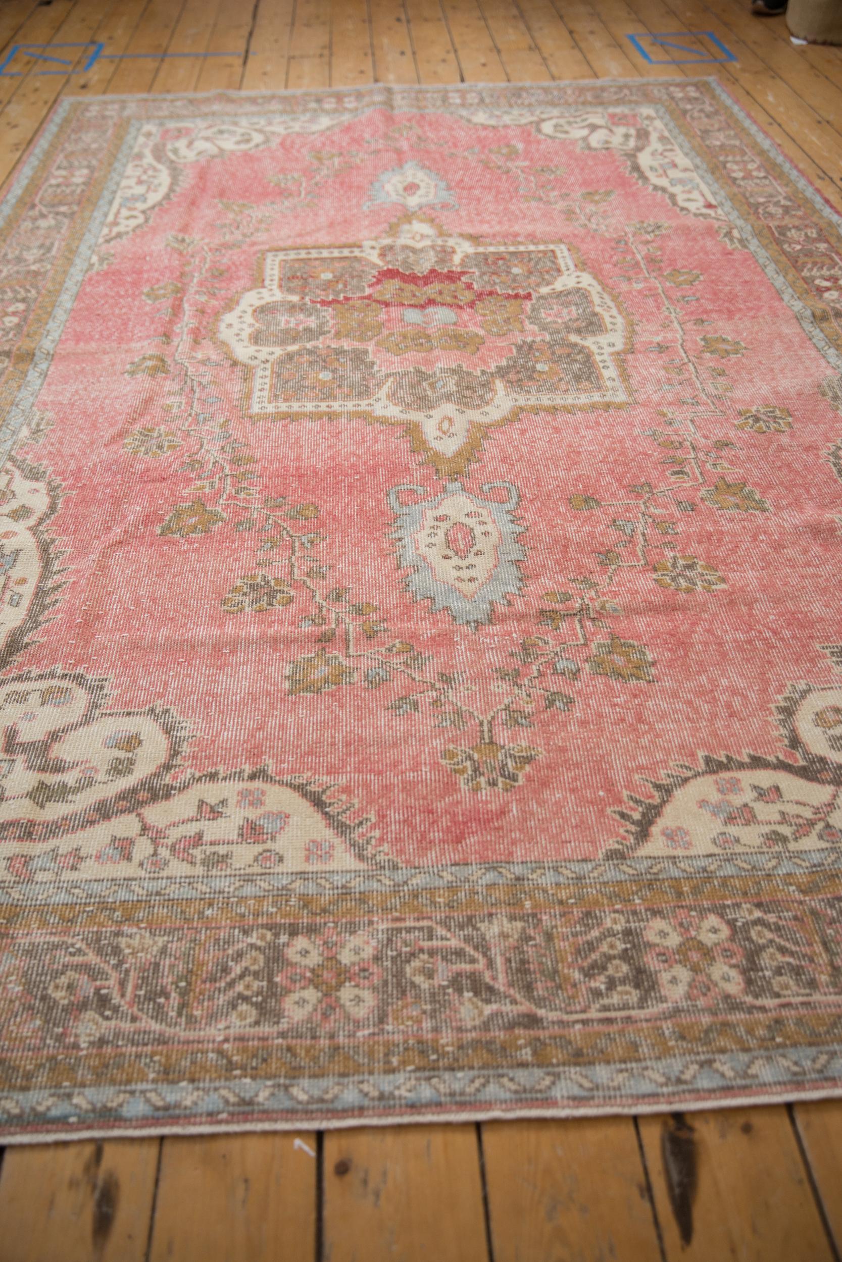 Mid-20th Century Vintage Distressed Sparta Carpet For Sale