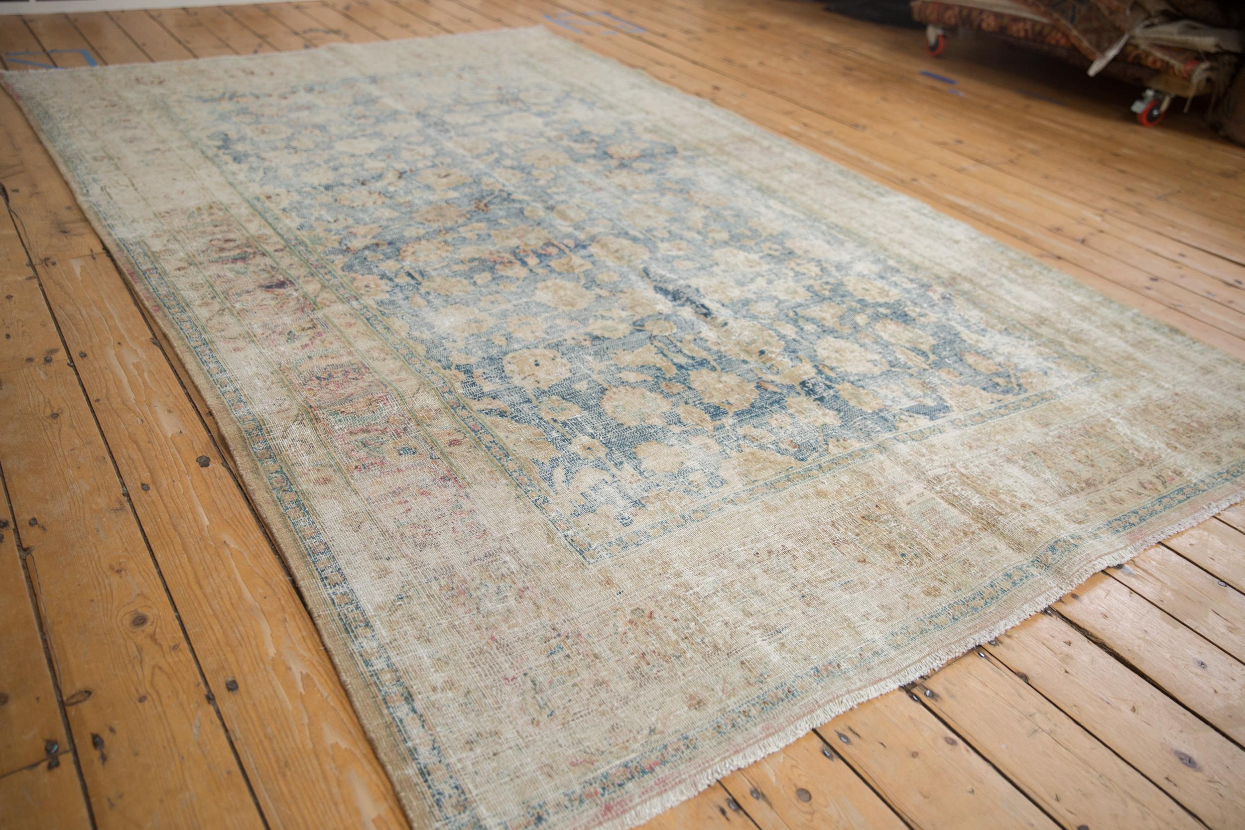 Vintage Distressed Meshed Carpet For Sale 2