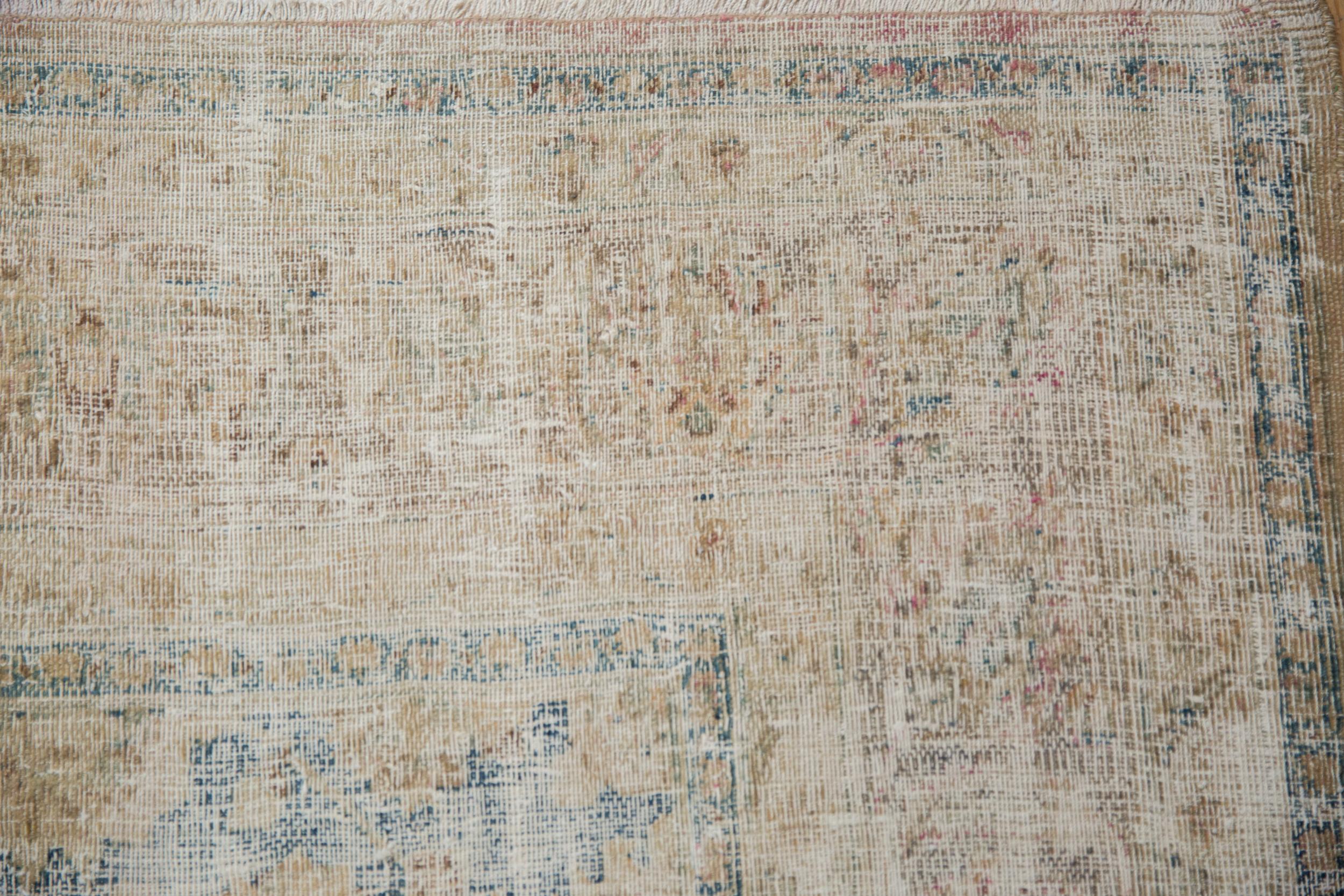 Vintage Distressed Meshed Carpet For Sale 3