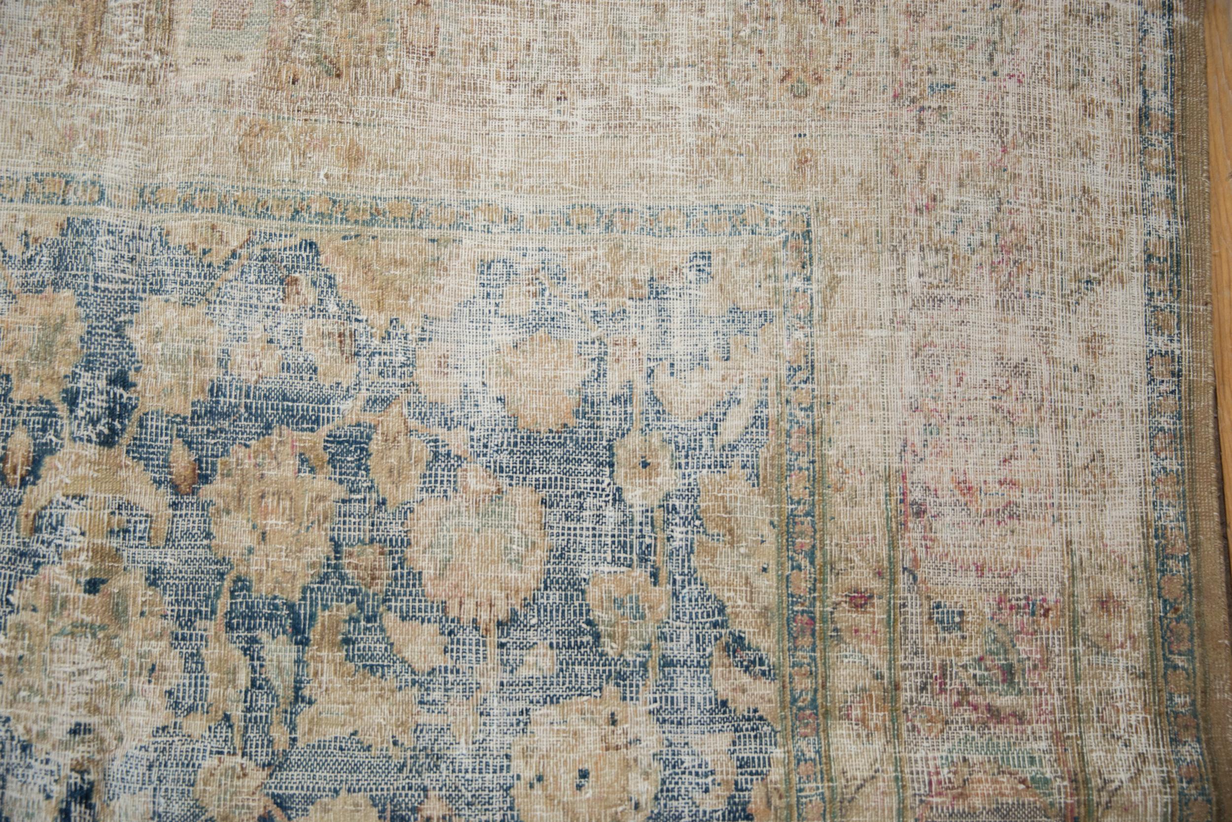 Vintage Distressed Meshed Carpet For Sale 4