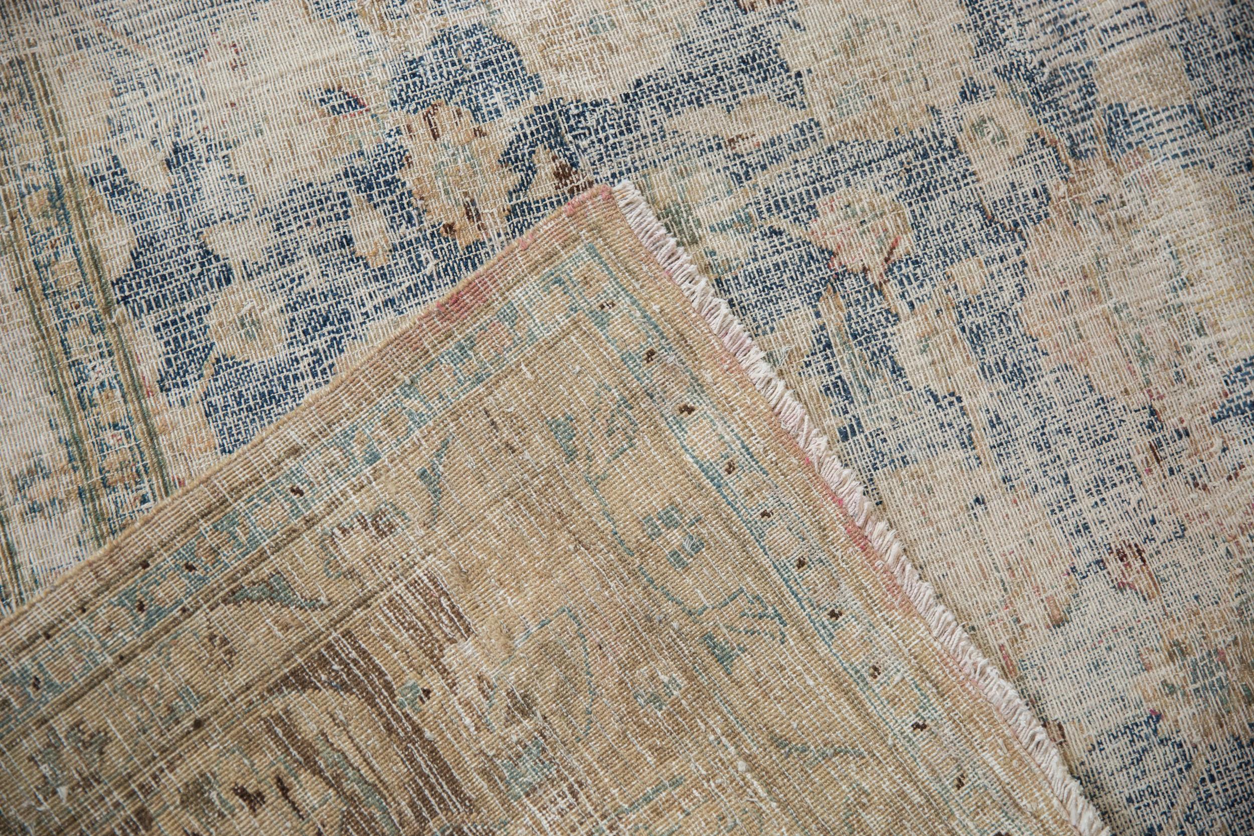 Vintage Distressed Meshed Carpet For Sale 5
