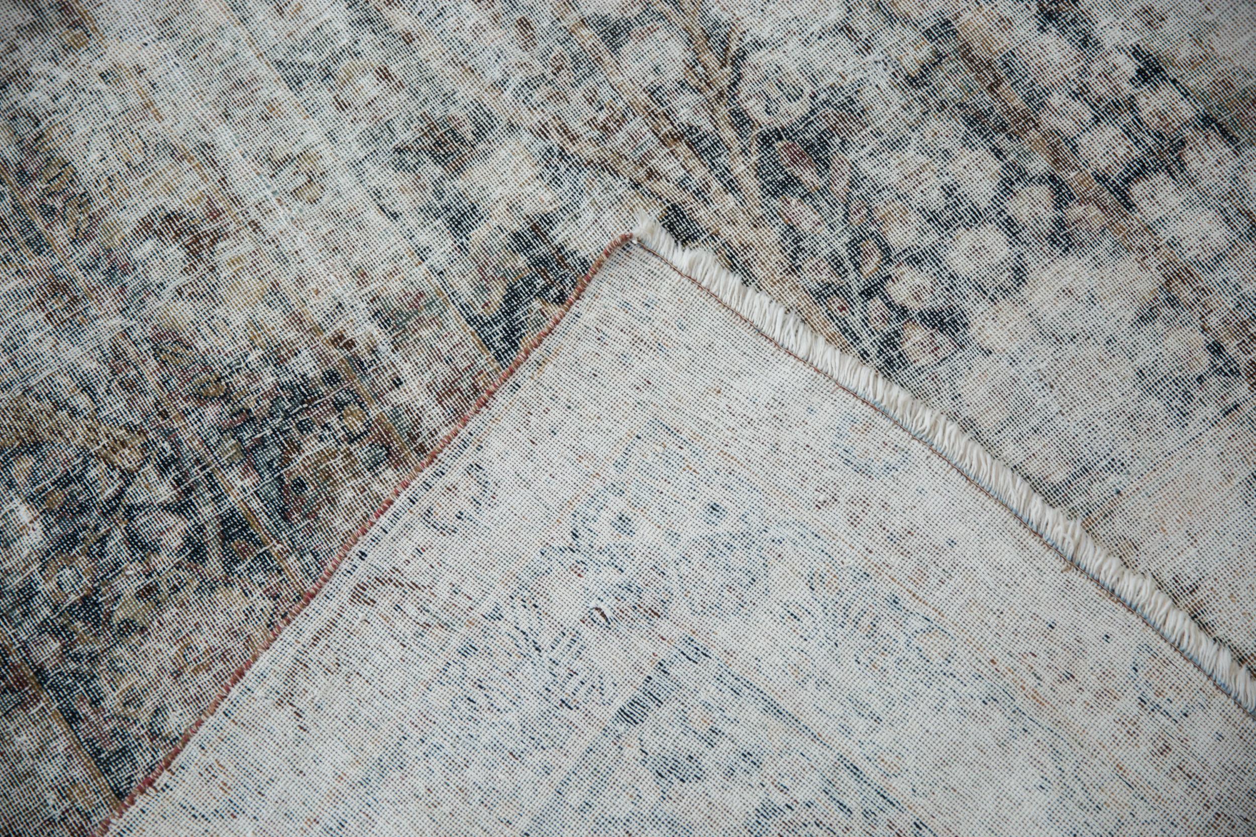 Vintage Distressed Meshed Carpet For Sale 6