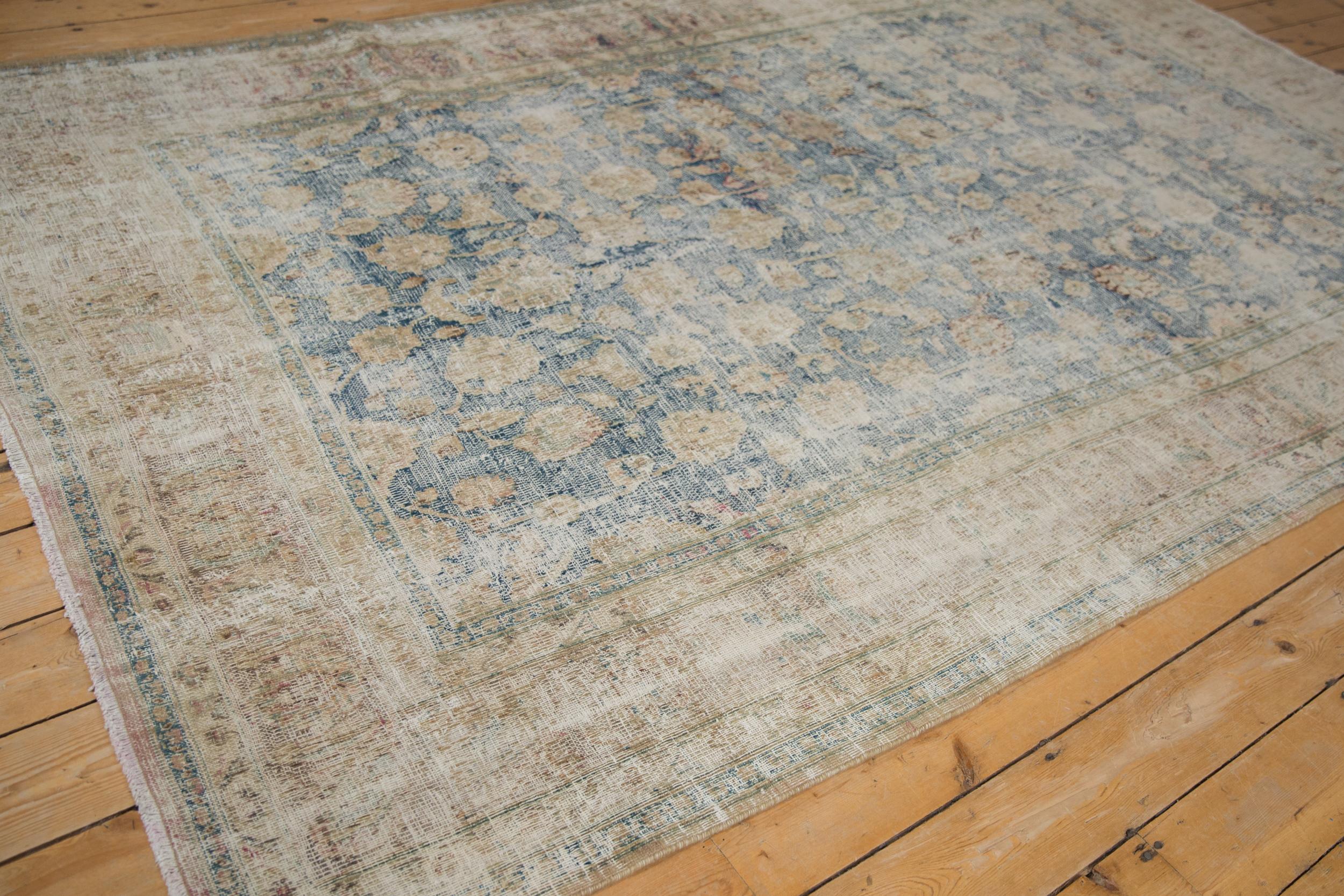 Vintage Distressed Meshed Carpet For Sale 1