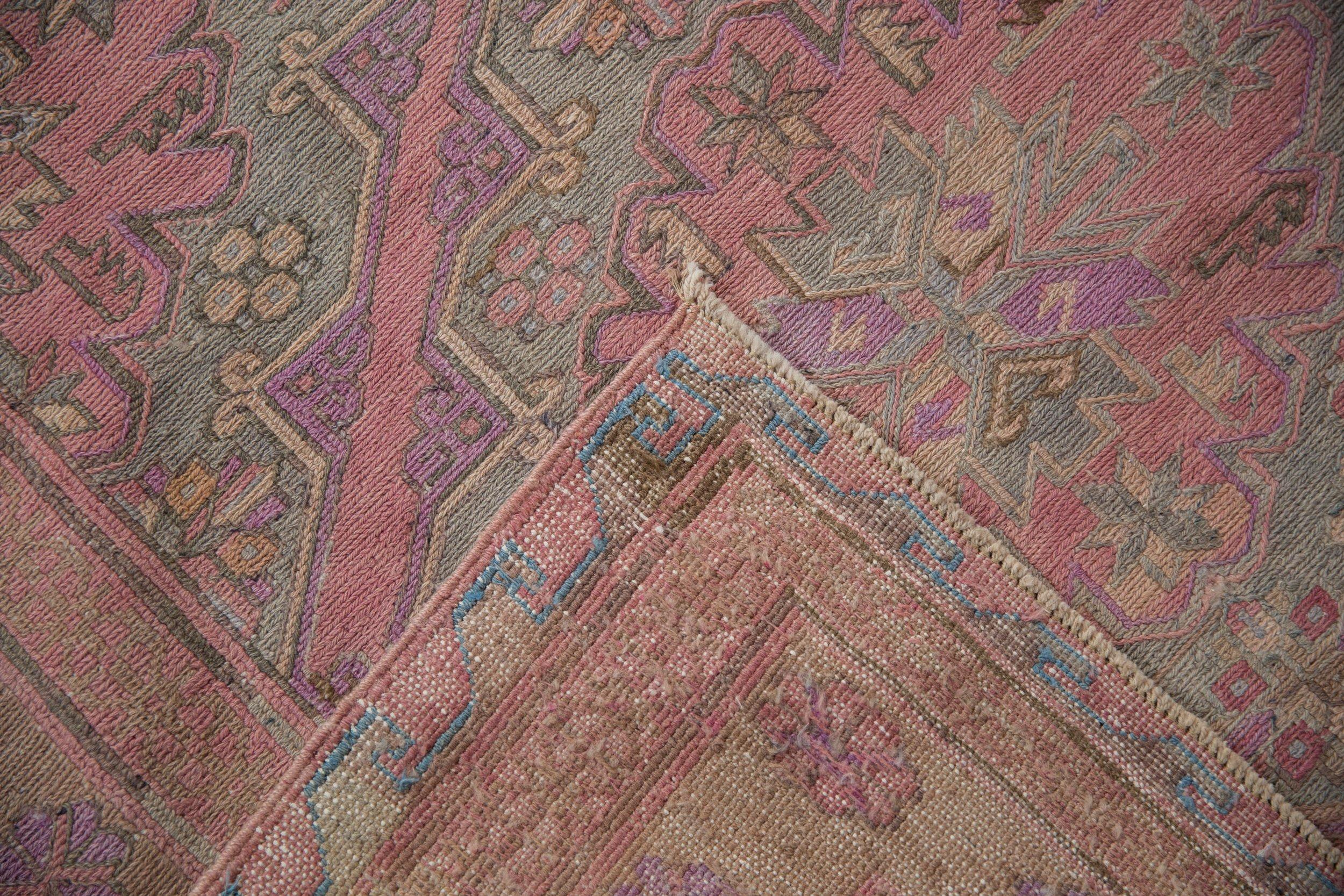 Caucasian Vintage Distressed Soumac Rug Runner For Sale