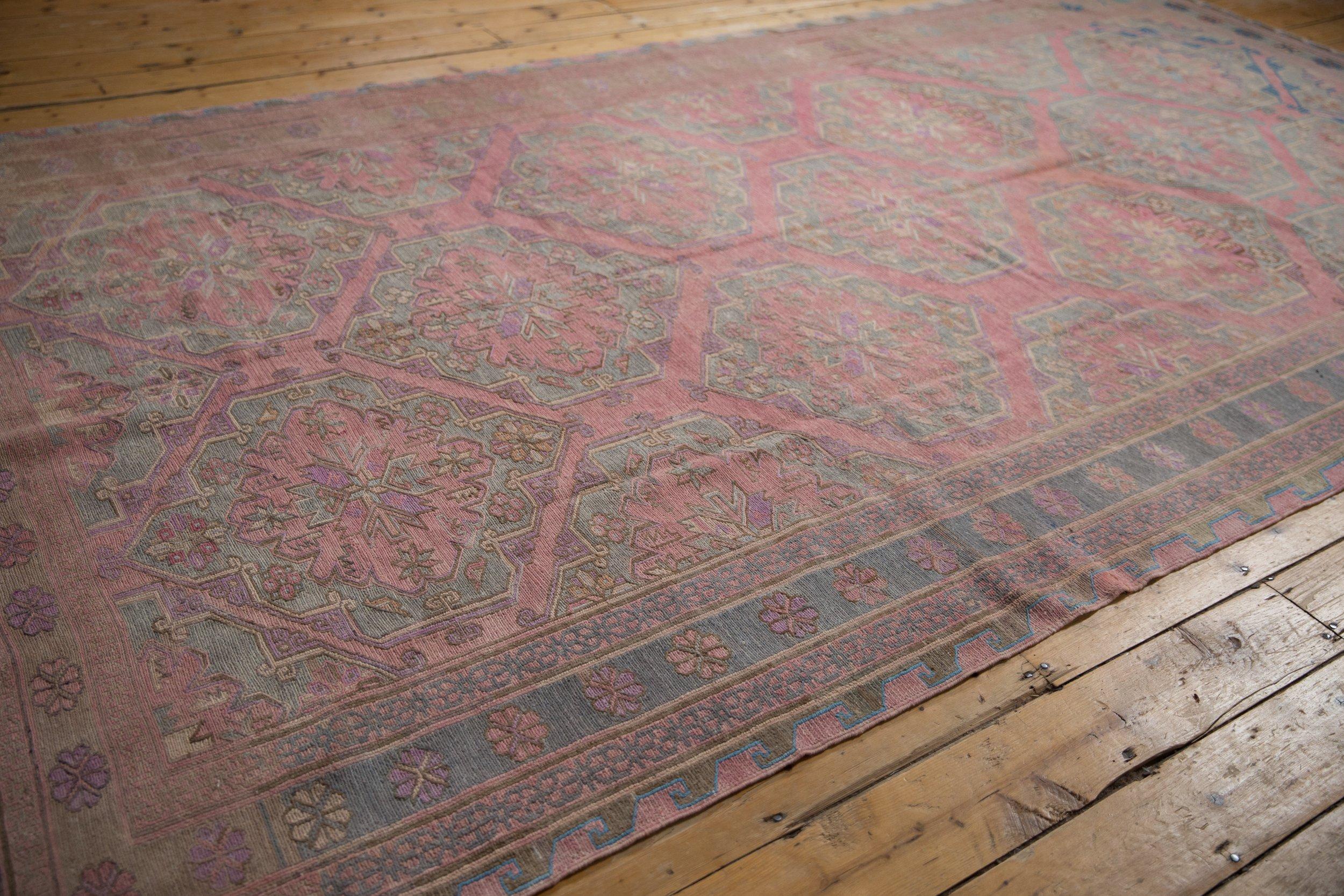 Hand-Woven Vintage Distressed Soumac Rug Runner For Sale