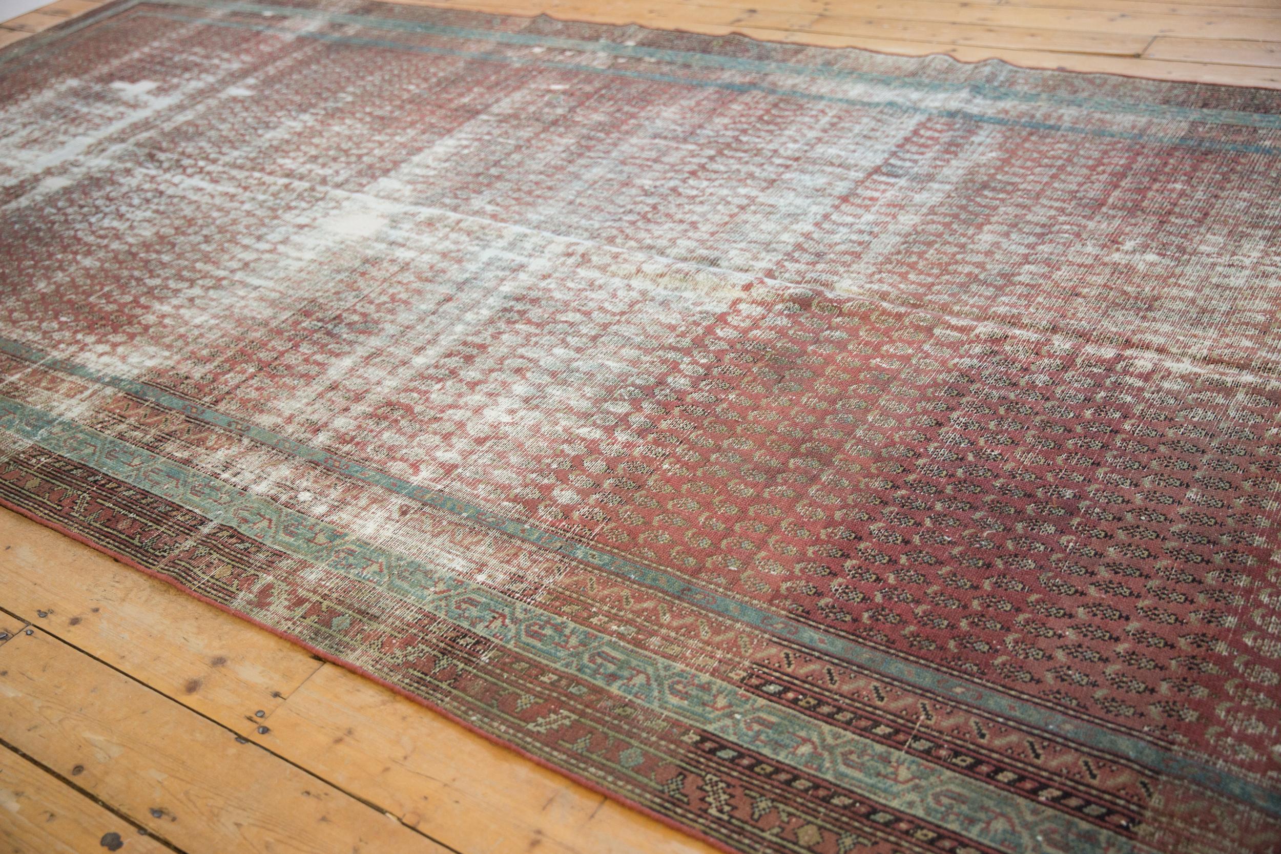 Antique Distressed Malayer Rug Runner For Sale 6