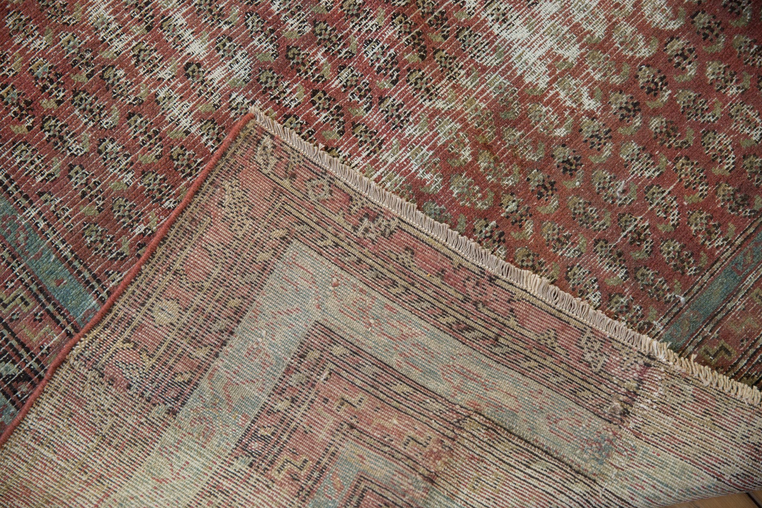 Antique Distressed Malayer Rug Runner In Fair Condition For Sale In Katonah, NY