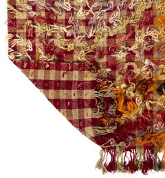 6.6x6.9 Ft Unikat Happy and Hippie Vintage Central Anatolian Tulu Teppich