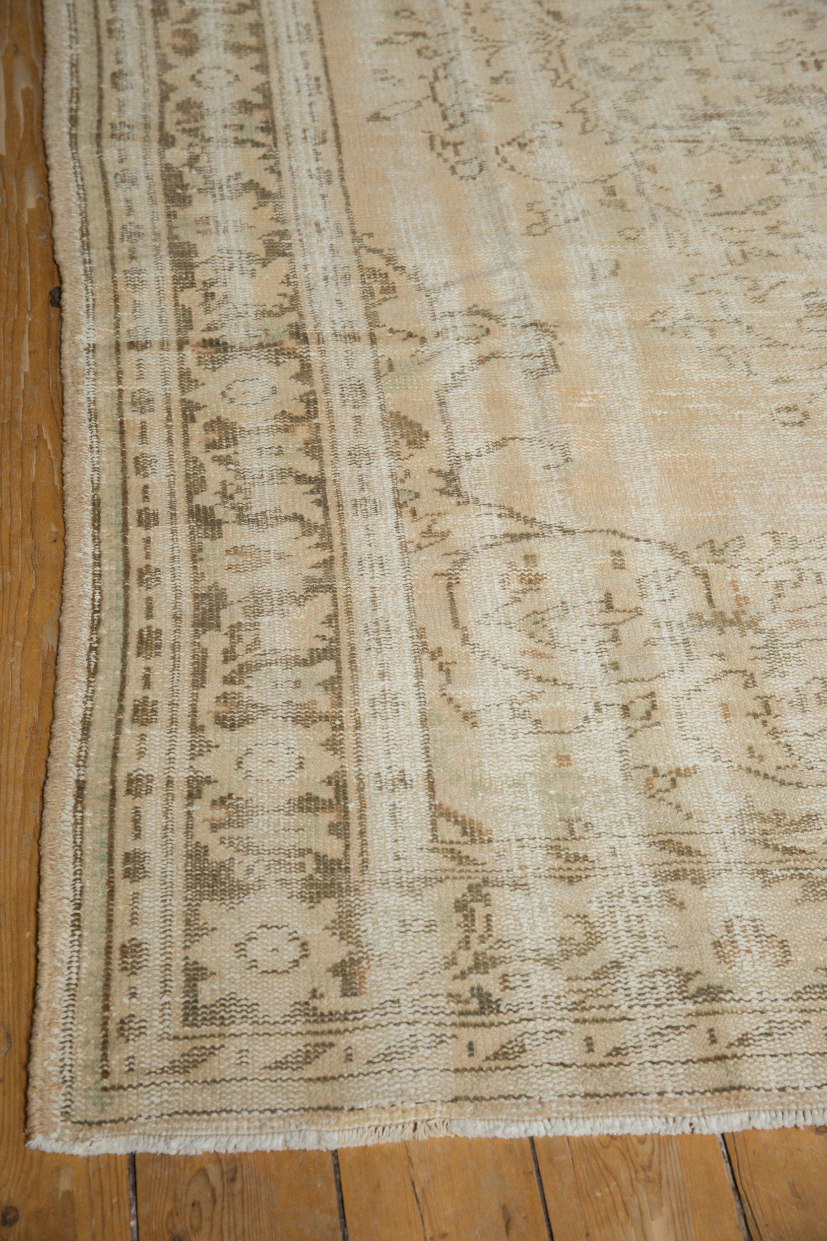 Vintage Distressed Oushak Carpet For Sale 4