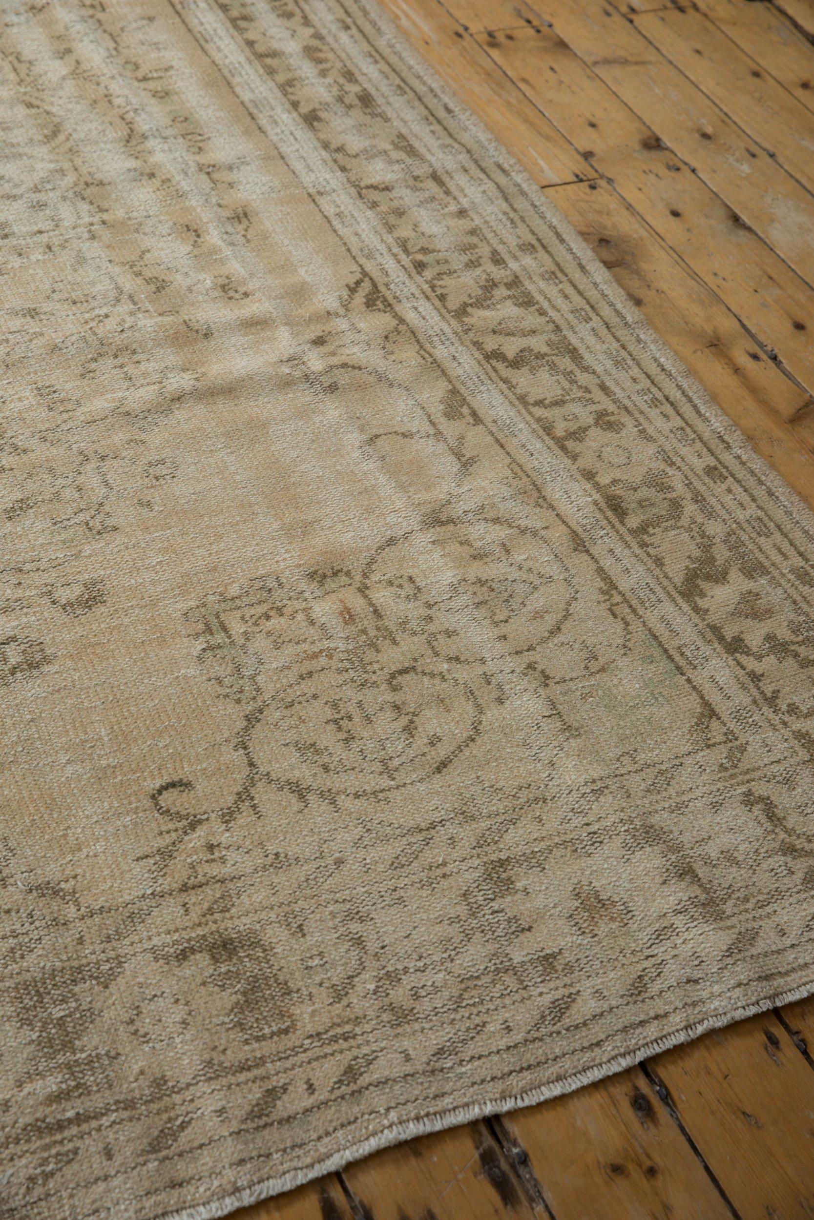 Mid-20th Century Vintage Distressed Oushak Carpet For Sale