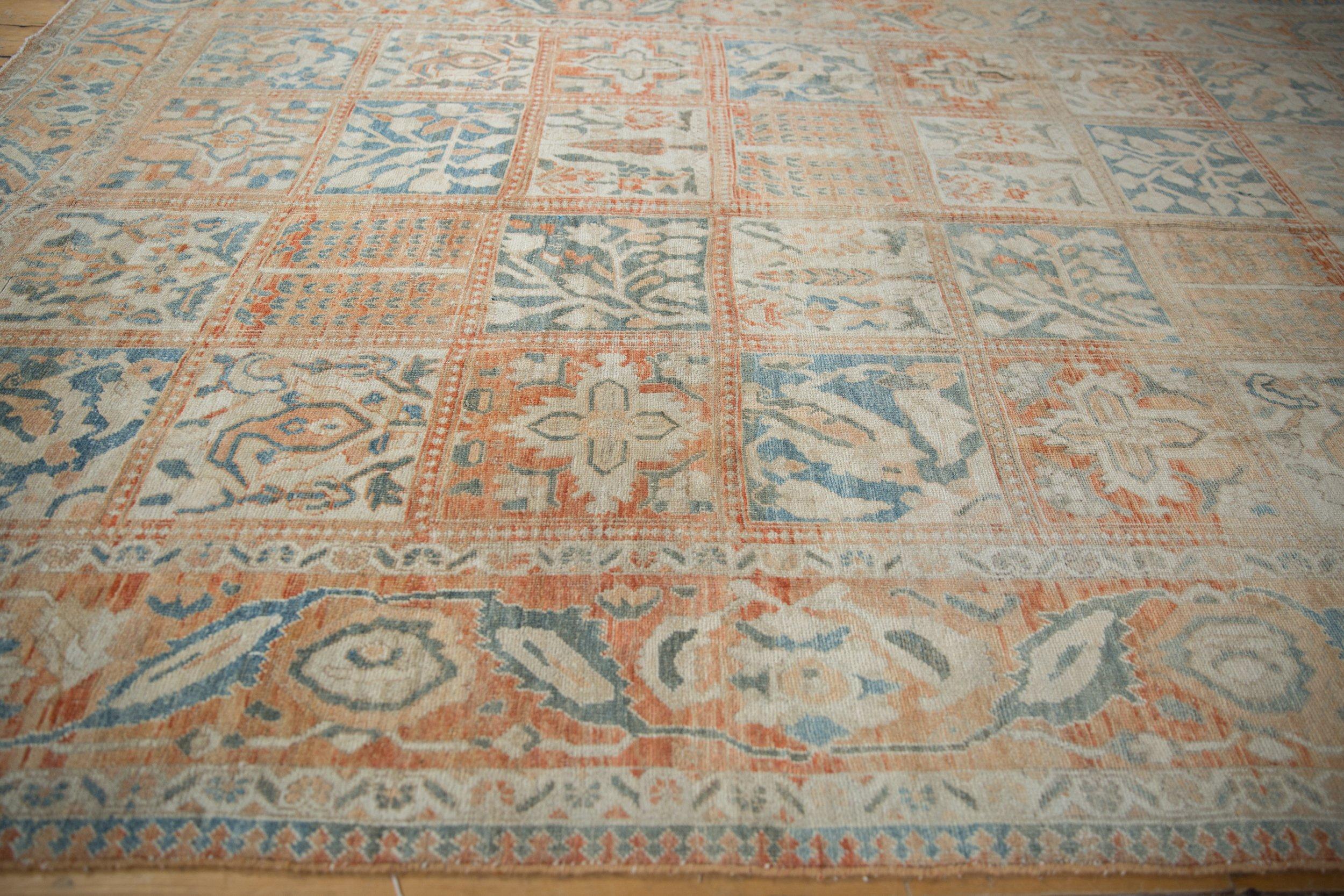 Vintage Distressed Turkish Bakhtiari Design Carpet For Sale 3