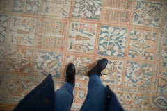 Vintage Distressed Turkish Bakhtiari Design Carpet