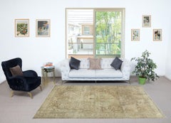 6.5x9.6 Ft One of a kind Vintage Handmade Turkish Kayseri Rug, 100% Wool