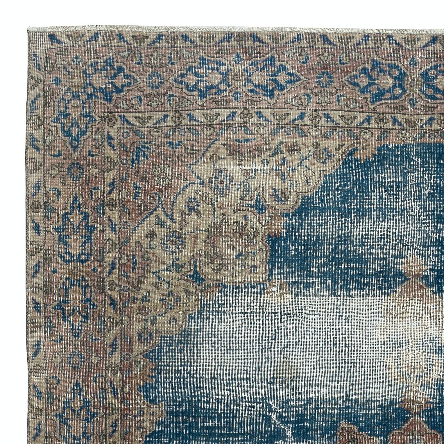 Turco Tappeto per grandi aree 6.5x9.7 Ft Vintage Handmade. Tappeto turco unico nel suo genere in vendita