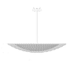 Hauteur de suspension surdimensionnée de 66", collection Ventila