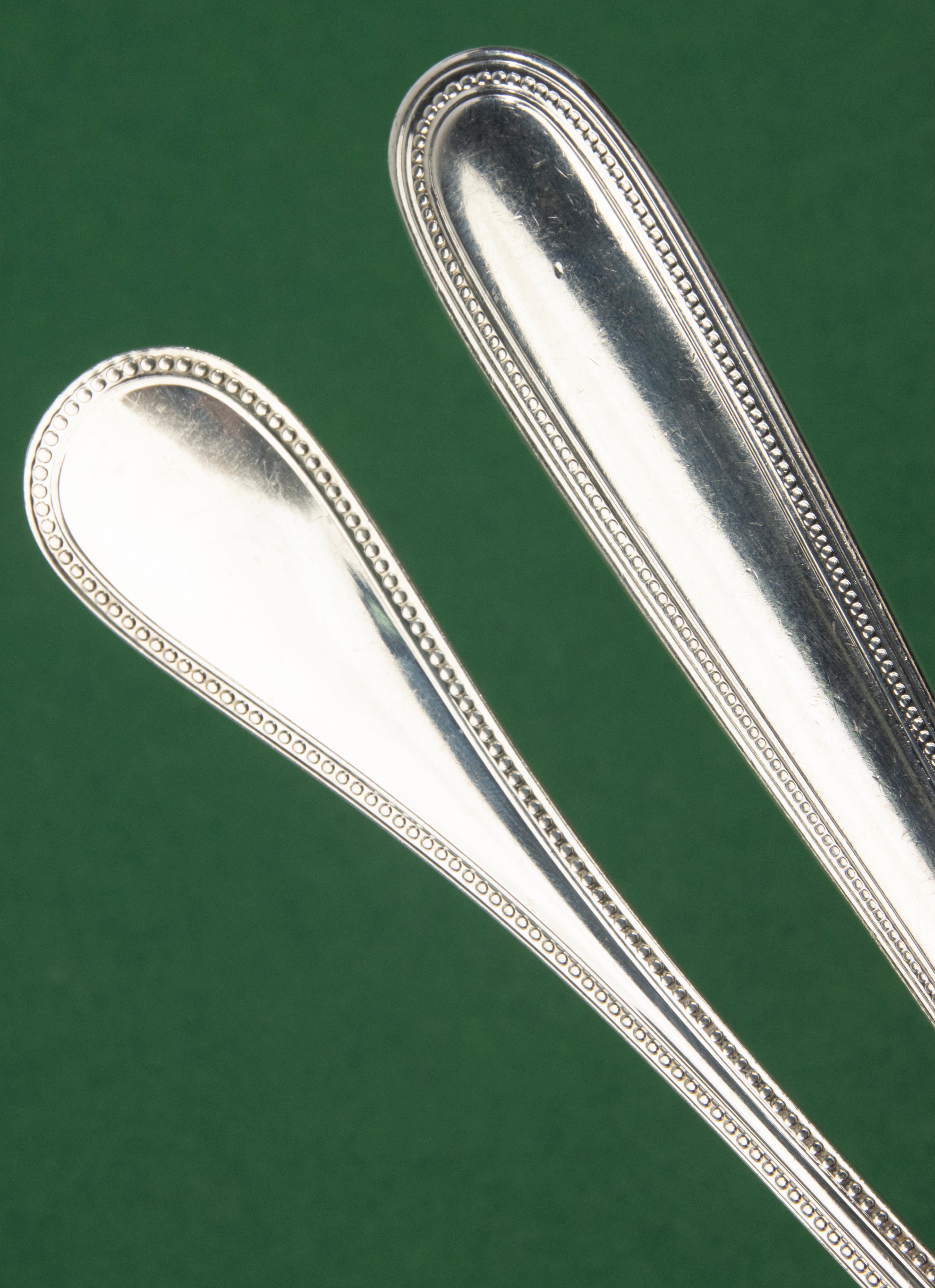 Late 20th Century 66-Piece Set Tableware - Christofle - Perles - Complete for 6 Persons