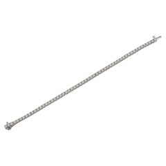 6.60-Carat Diamond Tennis Bracelet in 14kt White Gold