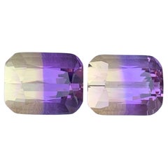 6.60 Carat Natural Loose Ametrine Pair Gemstone For Jewellery Making