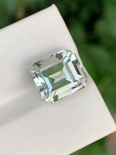 6,60 Karat Natürlicher loser grüner Amethyst Smaragd Form Edelstein für Schmuck