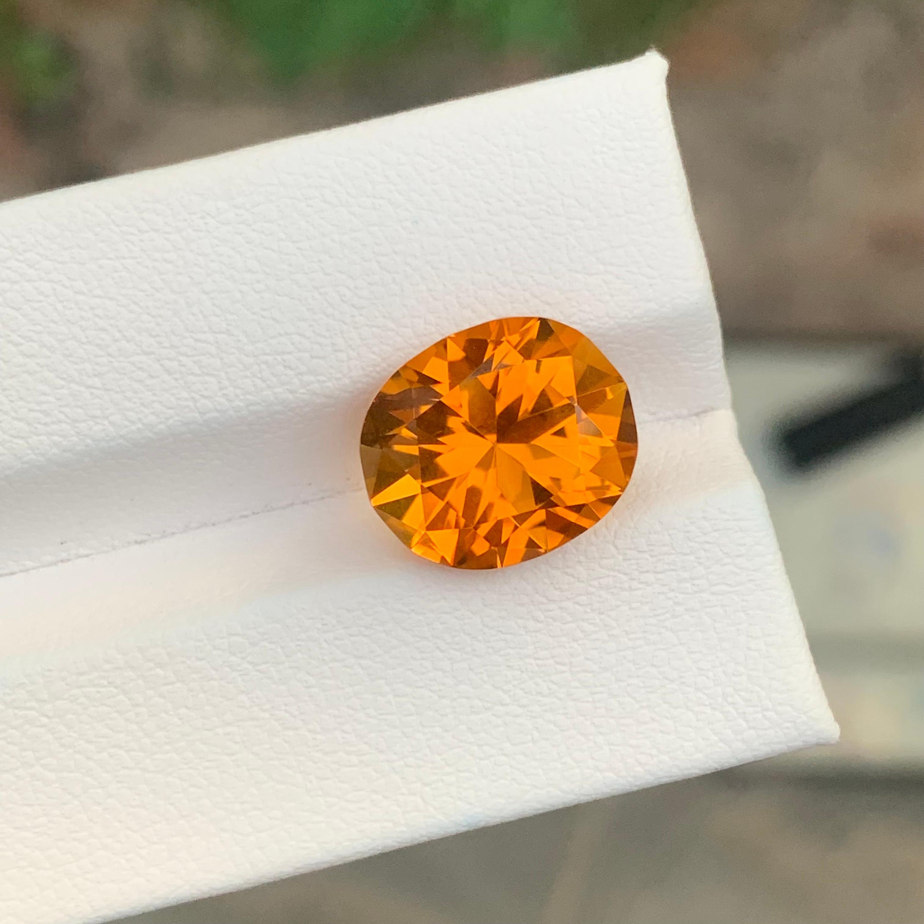 Loose Madeira Citrine

Weight: 6.60 Carats
Dimension: 13.1 x 11.1 x 8.4 Mm
Origin: Brazil
Colour : Orange and Yellow
Shape: Oval 
Certificate: On Demand

Madeira Citrine, a captivating gemstone named after the rich and warm tones reminiscent of the