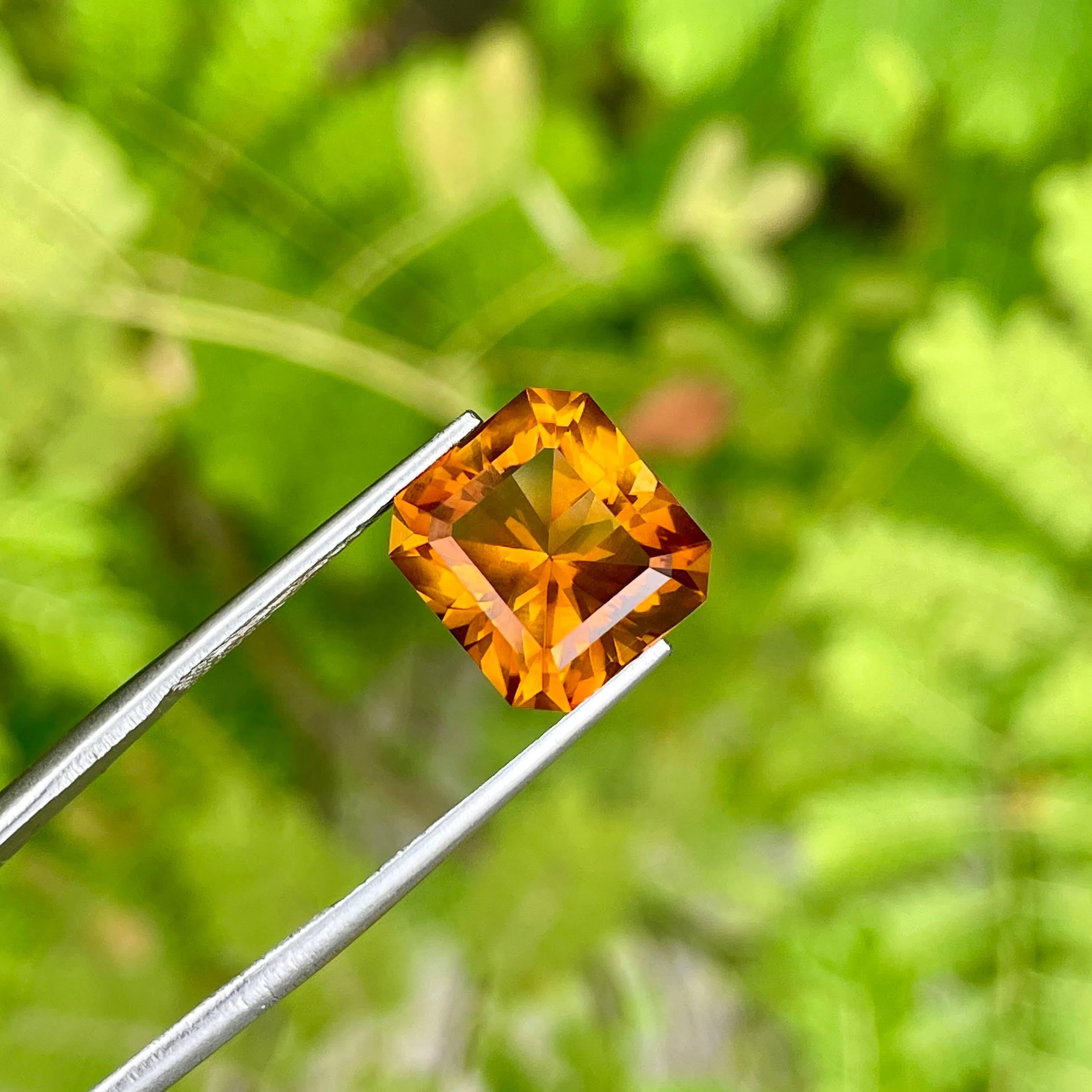 6,60 Quilates Citrino de Fuego Piedra Natural Portuguesa Tallada con Precisión a Medida en Nuevo estado para la venta en Bangkok, TH