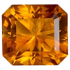 6.60 Carats Fire Citrine Stone Custom Precision Cut Natural Portuguese Gemstone (pierre précieuse portugaise)