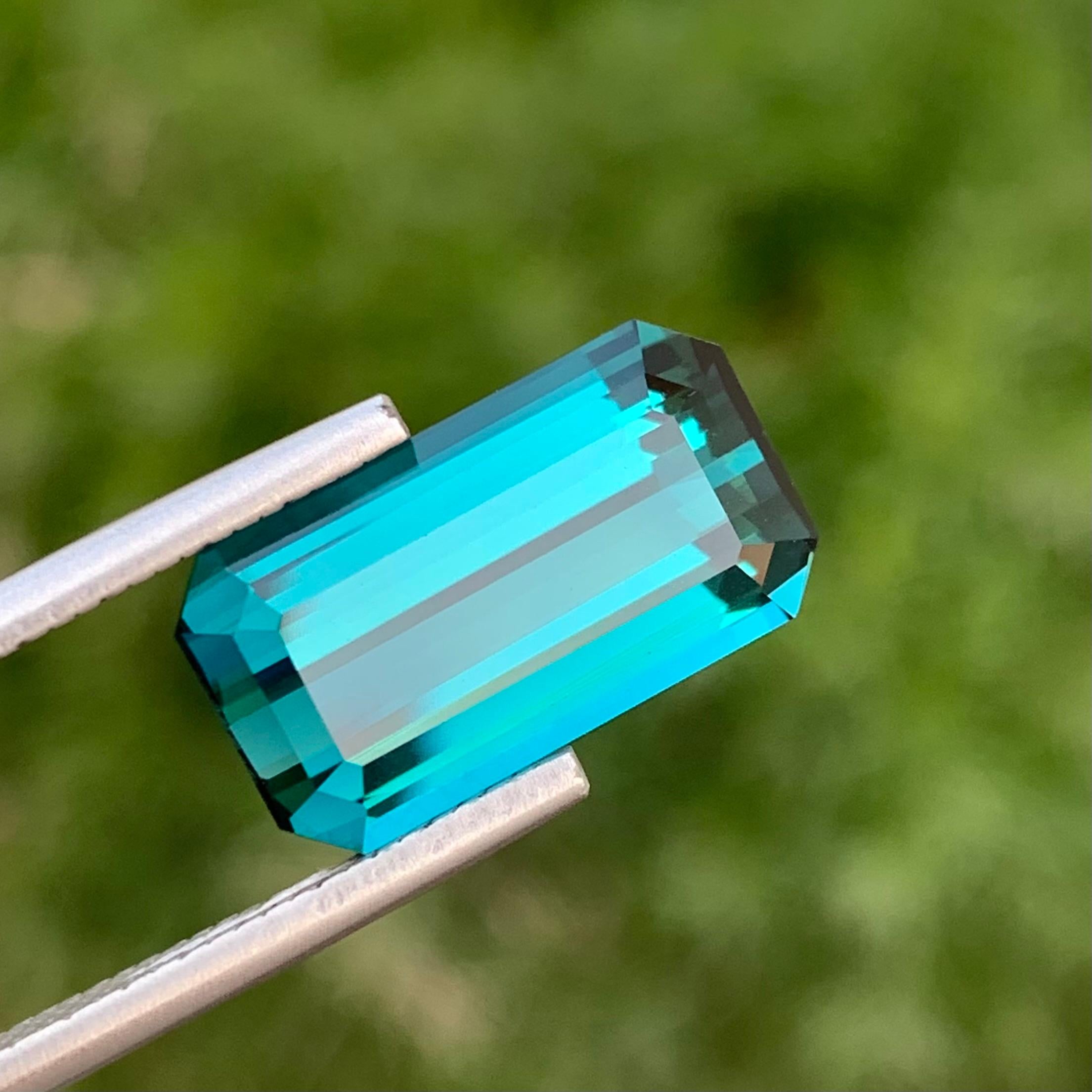 6,60 Karat natürlicher loser blauer Indicolith Turmalin Smaragd Form Edelstein (Arts and Crafts) im Angebot