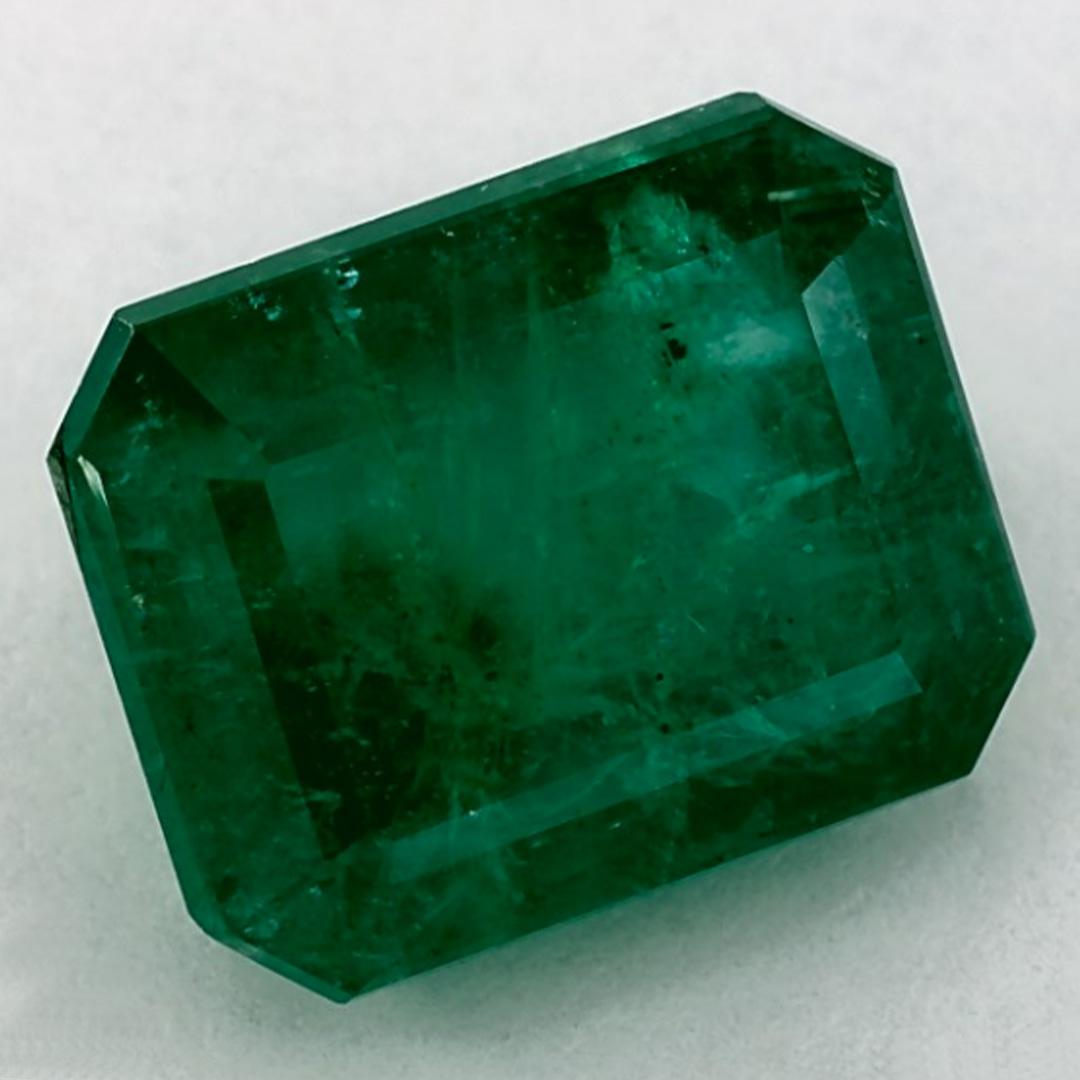 Taille octogone 6.60 Ct Emerald Octagon Loose Gemstone (pierre précieuse en vrac) en vente