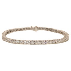 Bracciale Tennis 6,60 ct, diamanti FG VS 3,10 mm in oro bianco