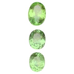 6.61 Ct Natural Light Green Peridot Oval Cut Loose Gemstones Parcel for Jewelry