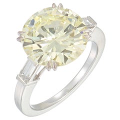 6.63 Carat Round Brilliant Statement Brilliant White VVS Diamond Ring