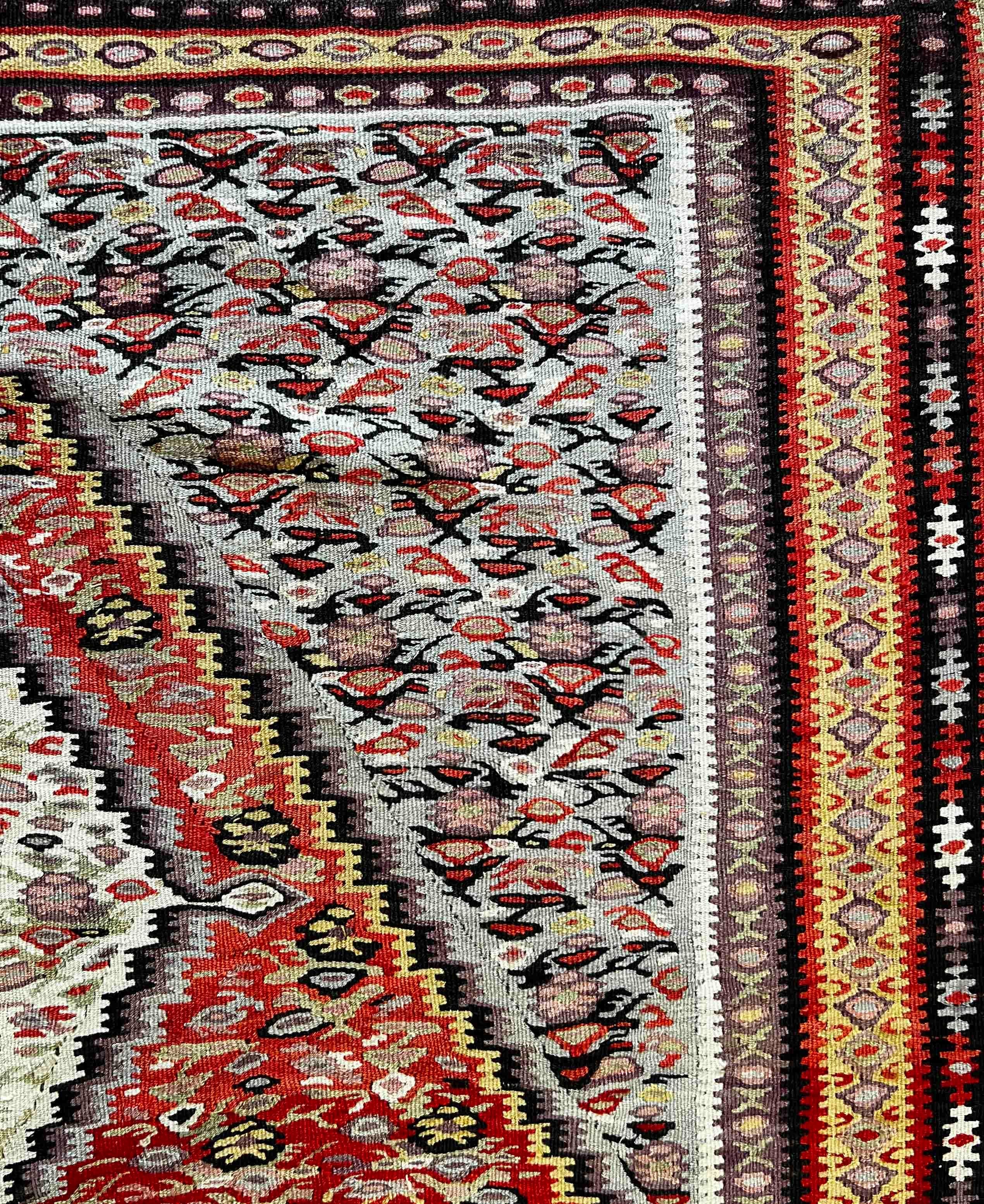 664 - Vecchio Kilim Senneh di pregio in vendita 7