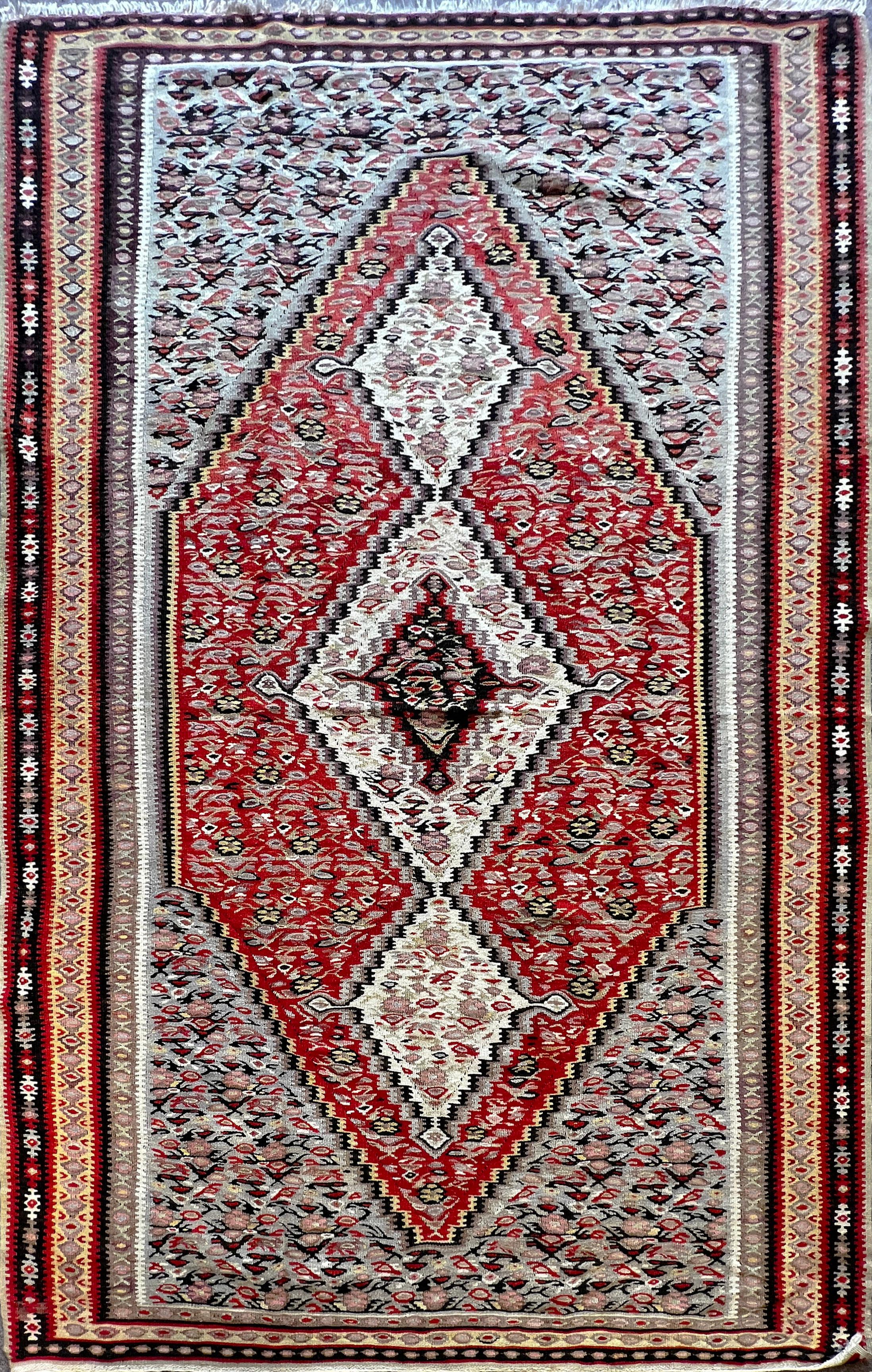 664 - Vecchio Kilim Senneh di pregio in vendita 8