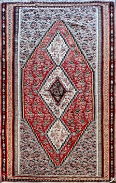 664 - Kilim ancien et fin de Senneh