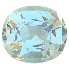 6.65 Carat Gorgeous Loose Pale Green Heliodor Oval Shape Gem