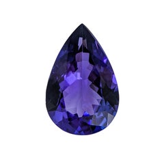 6.65Ct AAA Deluxe Tanzanite Pear Cut 16.5x10.9mm – Natural Blue Violet Gemstone