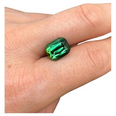 6.65Ct Tourmaline natural gemstone, Cushion cut, Afghanistan, GFCO certified