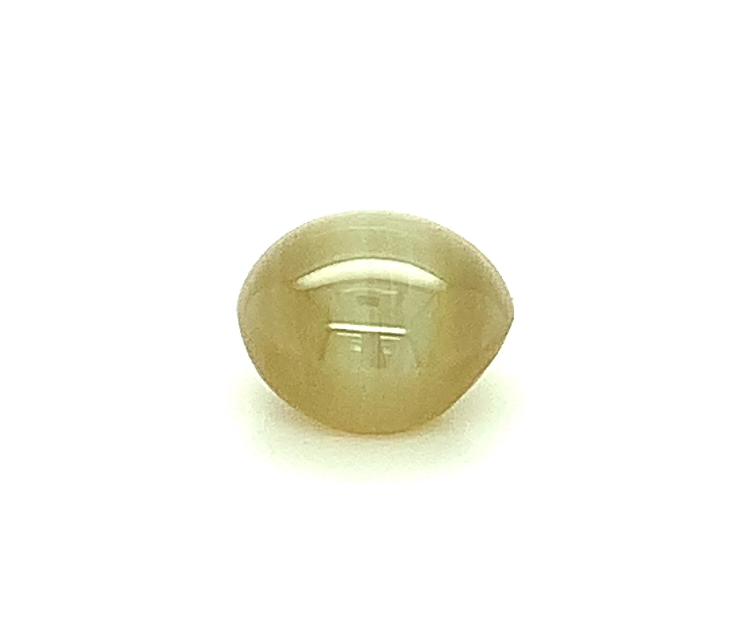6.66 Carat Cat’s Eye Chrysoberyl, Unset Loose Gemstone, GIA Certified For Sale 4