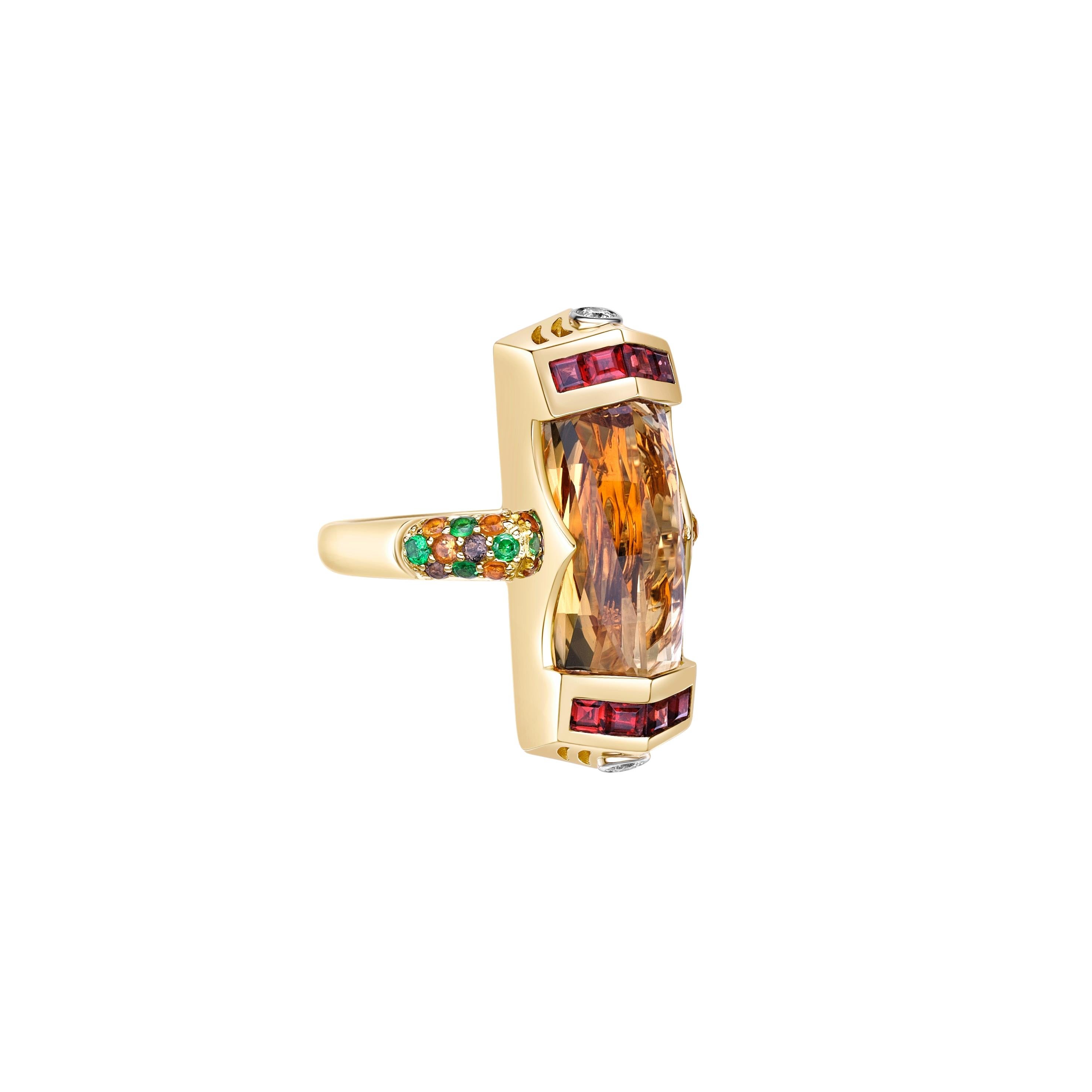 Sunita Nahata has presented cocktail rings to her line. Wearing these rings is meant for special occasions. For ladies who love quality, the cocktail ring line featuring precious stones like Garnet, London blue topaz, Honey quartz and Amethyst is