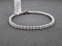 Wunderschönes Diamant-Tennisarmband mit 6,68 Karat, gefasst in Platin