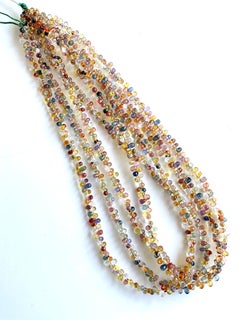 66.88 Carat Multi Color Sapphire Drops Top Quality Natural Gemstone Fine Jewelry