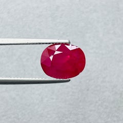 6.69 Ct No heat GRS Certificate Natural Burma Ruby MOGOK Unheated Color Red