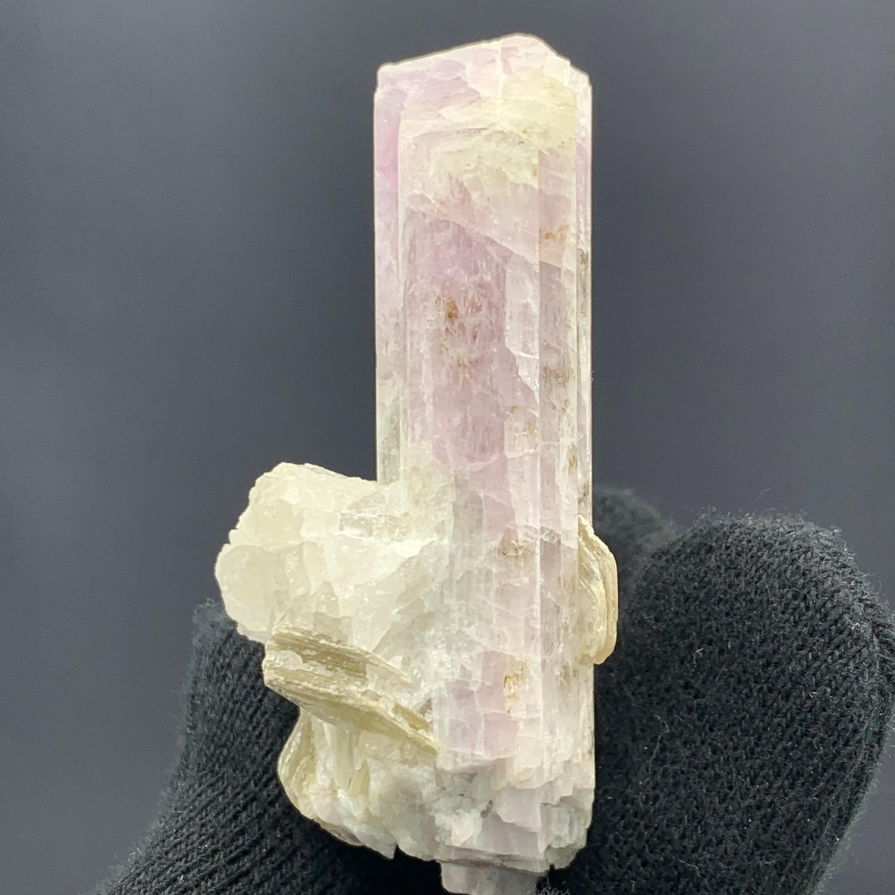 Other 66.90 Gram lovely Kunzite Specimen With Muscovite From Kunar, Afghanistan  For Sale